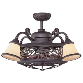 Savoy House 14-260-FD-16 Bay St. Louis 4 Light Blade Ceiling Fan in Antique Copper with... by Savoy House