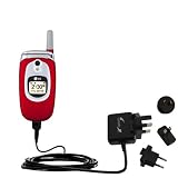 International Wall / AC Charger for the LG UX5000 - Gomadic Brand w/ TipExchange Technology
