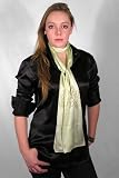 Whisper Lime Satin Silk Scarf by Royal Silk