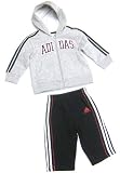 Adidas Baby Sweatsuit in Grey /Black / Red