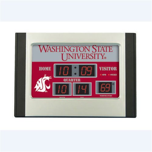Washington State Cougars Ncaa Scoreboard Desk Clock (6.5"x9") Picture