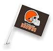 Cleveland Browns Car Flag W/Wall Brackett Set Of 2 - Cleveland Browns Car Flag