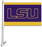 NCAA Louisiana State Fightin Tigers Car Flag LSU Logo with Free Wall Brackett