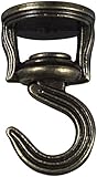 National Hardware V2673 2-Inch Swivel Swag Hook, Antique Brass