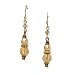 Brass-Tone Simulated Pearl & Bead Drop Earrings