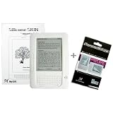 MyGift Kindle 2 Clear Silicone Cover Sleeve and Kindle 2 Anti-Scratch Screen Protector