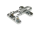 Door Security Latch , Chrome Finish
