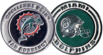 NFL Miami Dolphins Challenge Coin Poker Card Cover
