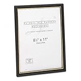Nu-Dell EZ Mount Document Frames Unbreakable Plastic 8-1/2 X 11 Black 18/Pa ....