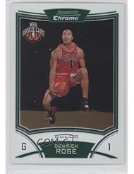 Derrick Rose RC (Rookie Card) Chicago Bulls (Basketball Card) 2008-09 Bowman Chrome #111