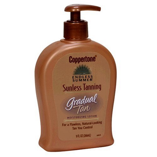Coppertone Endless Summer Sunless Tanning Moisturizing Lotion, Gradual Tan, 9 fl oz (266 ml)
