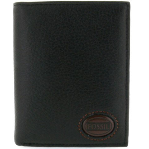 Fossil Wallet Geldb&ouml;rse Portemonnaie Brad Schwarz Black