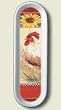 Spoon Rest ~ Chanticleer Rooster ~ 11 inches x 3.5 inches ~ heavy ceramic ~ code 286