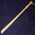 Shoehorn extra long, duck head design, beech wood, oil-impregnated, length 80 cm