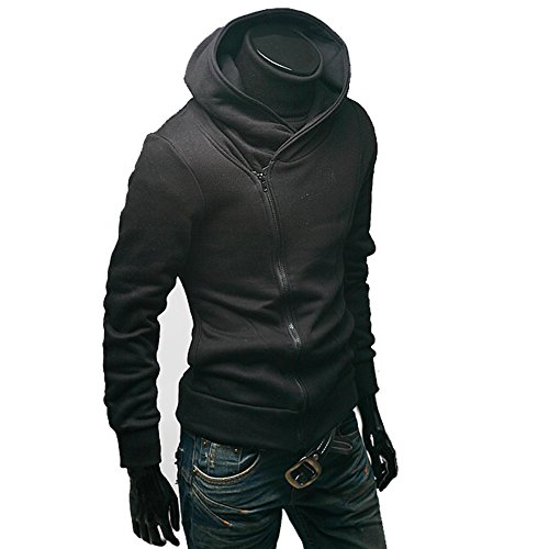 Men's Oblique Zipper Jacket Cosplay Costumes Hoodie II Coat