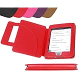 DURAGADGET Genuine Leather Book Style Case/Cover (Red)by DURAGADGET
