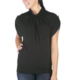 Juniors Xhilaration® Shirred Dolman Turtleneck - Ebony
