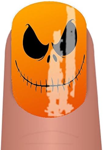Jack Skeleton 1 Halloween nail art transfer decals by alterNAILtive ADHW025