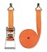 Produkt-Bild: Braun Spanngurt 4000 daN, zweiteilig, Farbe orange, 8 m L&auml;nge, 50 mm Bandbreite, mit Ratsche und Spitzhaken