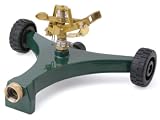 Bond 70043 12-Inch Wheeled Zinc Pulsating Adjustable Sprinkler