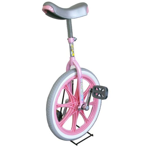 スタンド付一輪車 18インチ ピンク GA-18P