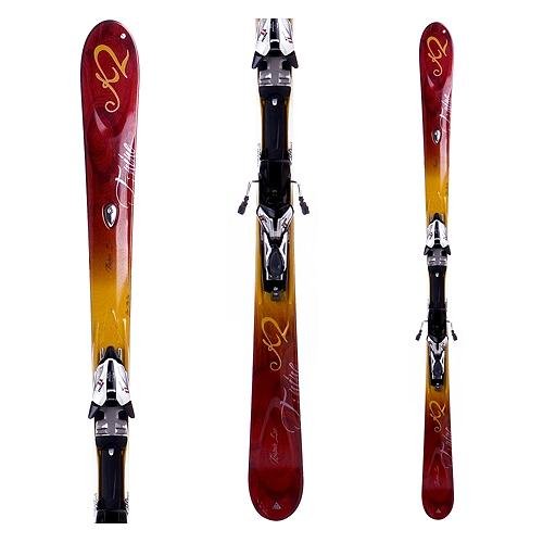 K2 Burnin Luv Womens Skis with Demo M1 11.0 TC Bindings