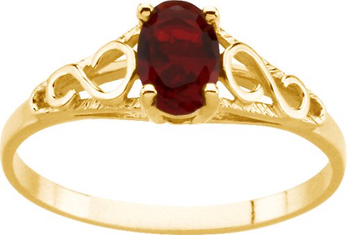 Teen Imitation January Birthstone Ring