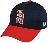 California Angels Adult Cooperstown Throwback Retro Officially Licensed MLB Adjustable Velcro Baseball Hat Ball Cap (Los Angeles Angels of Anaheim)