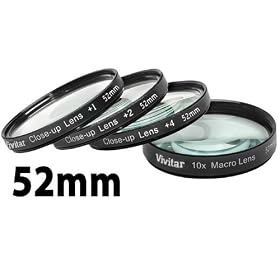 Click here to buy Vivitar Series 1 1 2 4 10 Close-Up Macro Filter Set w Pouch (52mm) by Vivitar.