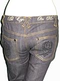 GUILTY BROTHERHOOD Crystal Skull Slim Jeans in Raw