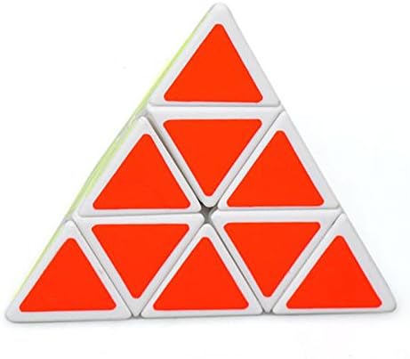 Pyramid Brain Teaser Magic Rubik's Puzzle Cube White
