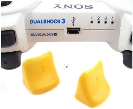Play 3 - Ps3 Dual Shock Controller External Switch Cover - Professional Trick for Game Winner - Yellow