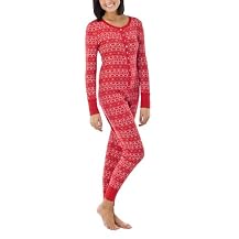 Xhilaration&reg; Juniors Unionsuit - Red Fairaisle