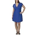 Plus Young Contemporary Kimono Dress - Athens Blue