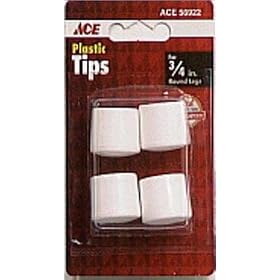 SHEPHERD HARDWARE 56922 TIP CHAIR LEG 3 4 WHITE by 