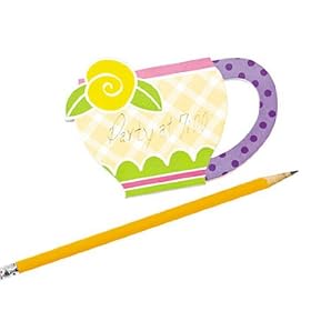 Carry Around Tea Cup Notepads (1 dz): Toys &amp; Games