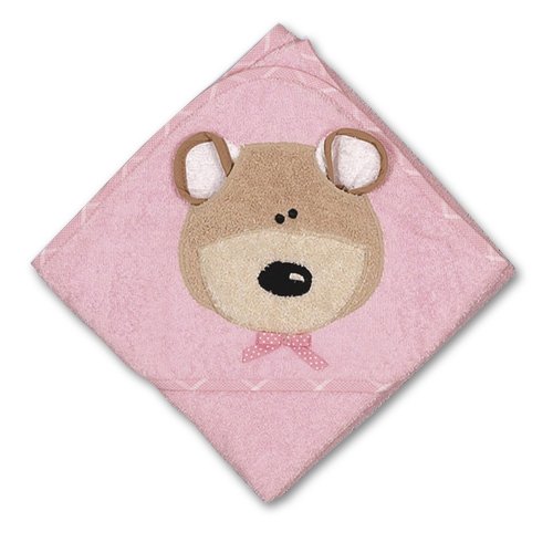 Pink Bear Hooded Towel Mullins Square