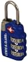 Lewis N. Clark TSA 3 Dial Combination Lock, Blue