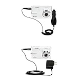 Essential Kit for the Kodak M893 IS - includes Car and Wall Charger with Rapid Charge Technology - Gomadic Brand w/ TipExchange Technology