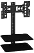 AVF ESL422B-T Tilt and Turn TV Mount with 2 AV Shelves, Cable Management System for 25-Inch to 40-Inch TV (Black)