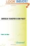 American Transportation Policy