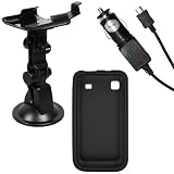 mumbi KFZ Halterung Zubehör Samsung i9000 Galaxy S / i9001 Galaxy S PLUS KFZ Halterung Autohalterung + Hülle + Auto KFZ Ladekabel