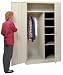 Lyon PP1033 1000 Series Standard Combination Storage Cabinet with 1 Full Shelf, 4 Half Shelves and 1 Coatrod, 48 Width x 24 Depth x 78 Height, Putty Lyon PP1033 1000 Series Standard Combination Storage Cabinet with 1 Full Shelf, 4 Half Shelves and 1 Coatrod, 48 Width x 24 Depth x 78 Height, Putty