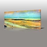IMPRESSIONISM Beach At Low Tide by Degas Gallery Framed Canvas Art Print Ready To Hang NEW