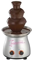 Temptations by Russell Hobbs 13523 Single Chocolate Fountain with heated stainless steel base and keep warm function