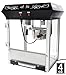 Deluxe 4oz Black Popcorn Maker Machine by Paramount - New Full Size 4 oz Popper