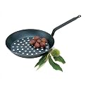 Paderno Black Carbon Steel 11 Inch Chestnut Pan