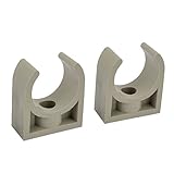 uxcell パイプクランプ　パイプホルダー　直径25mm　交換　プッシュフィットタイプ　2個