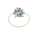 Toe Ring - T21 - Crystal Illusion - Ladybug ~ Lt. Sapphire (Blue)
