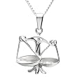 In Collections - 1001200000000 - Collier avec pendentif Mixte - Signe astrologique - Balance - Argent 925/1000 4.00 Gr